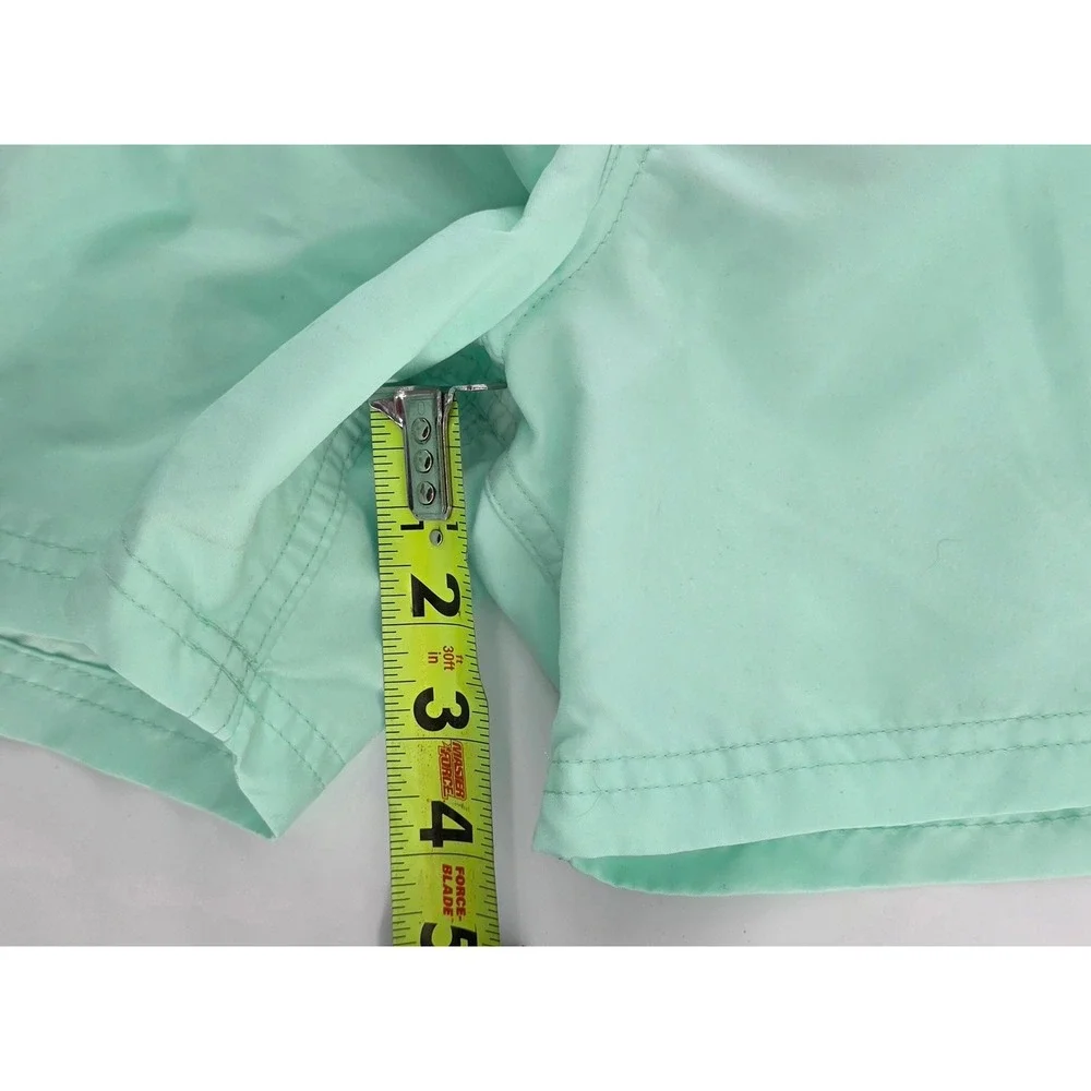 Quiksilver Mens Size M Swim Trunks Mint Green Board Shorts Beach Surf Poolwear